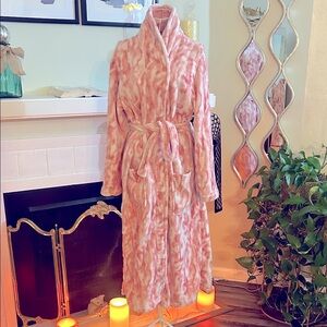 RONGTAI Womens Bathrobe Ladies Fleece Plush Warm Long Robes